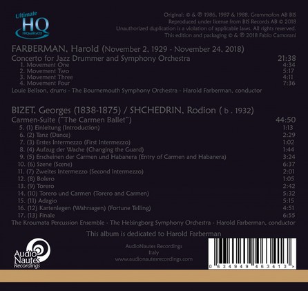 CARMEN SUITE UHQCD rear cover